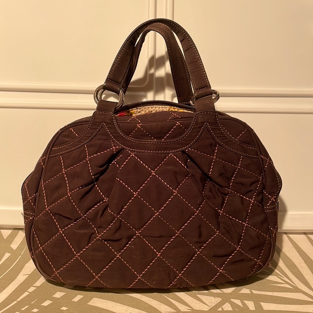 Vera Bradley brown pocketbook